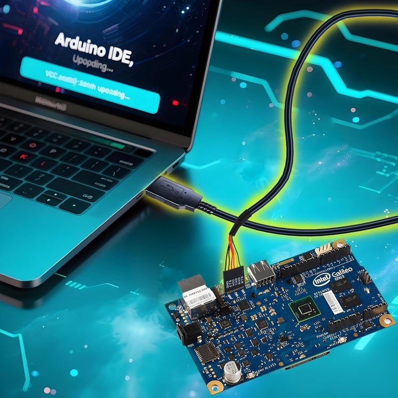 NITMTYOU USB to Serial TTL-232R-3V3 UART Converter Cable TTL 3.3V 6Pin Serial Cable +3.3V TTL Level UART Signals, Compatible with Windows Linux MAC OS, FT232 Chipset, 1.8m/5.9ft - Image 2